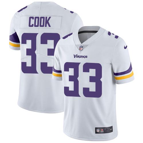 Men 2019 Minnesota Vikings #33 Cook white Nike Vapor Untouchable Limited NFL Jersey
